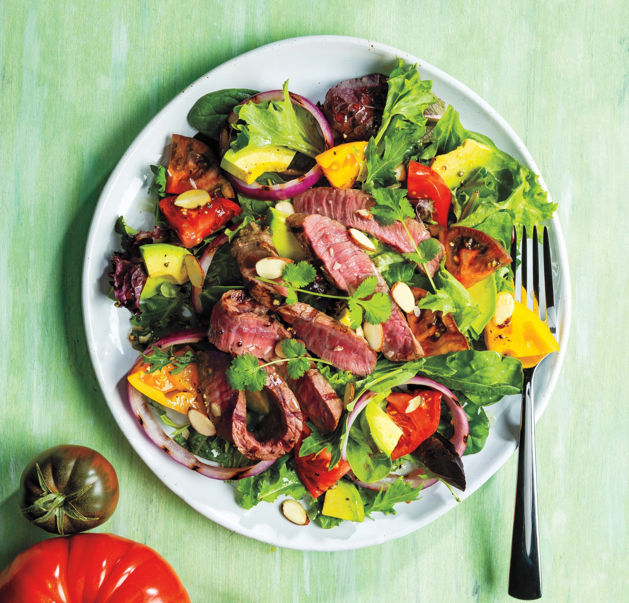 Grilled Steak Avocado Summer Salad