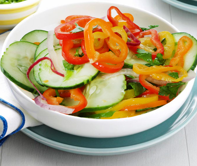 Spicy Cucumber and Veggie Sweet Salad